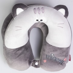 Подушка для шиї Miaow U-подібна подвійна, сірий