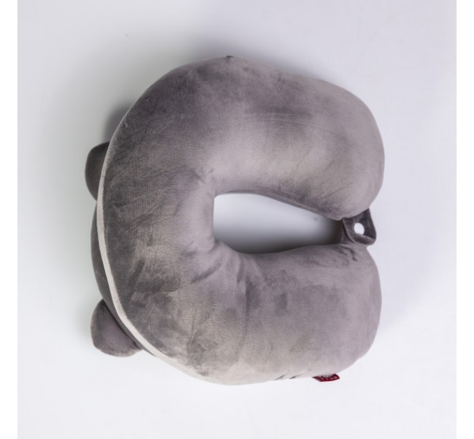 Подушка для шиї Miaow U-подібна подвійна, сірий