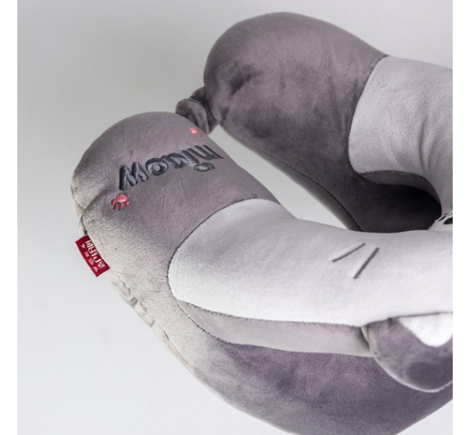 Подушка для шиї Miaow U-подібна подвійна, сірий