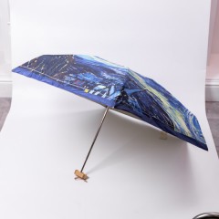 Парасоля механічна складна "Зоряна ніч" Ван Гог
