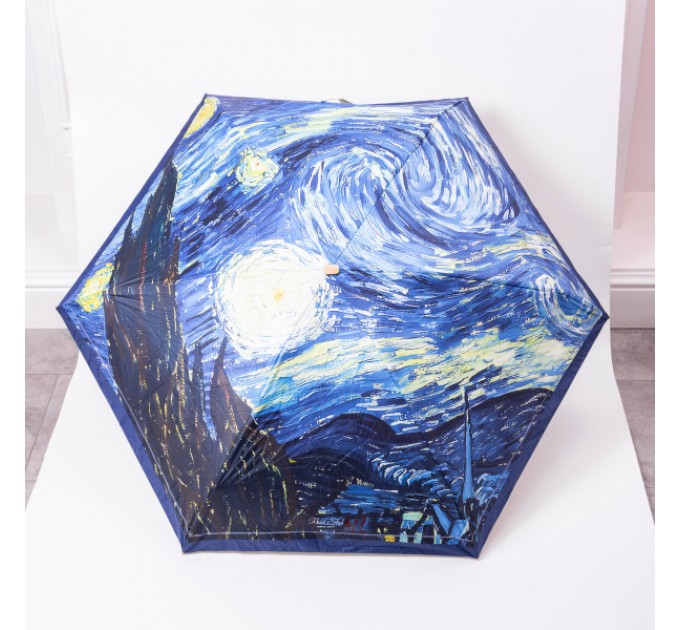 Парасоля механічна складна "Зоряна ніч" Ван Гог