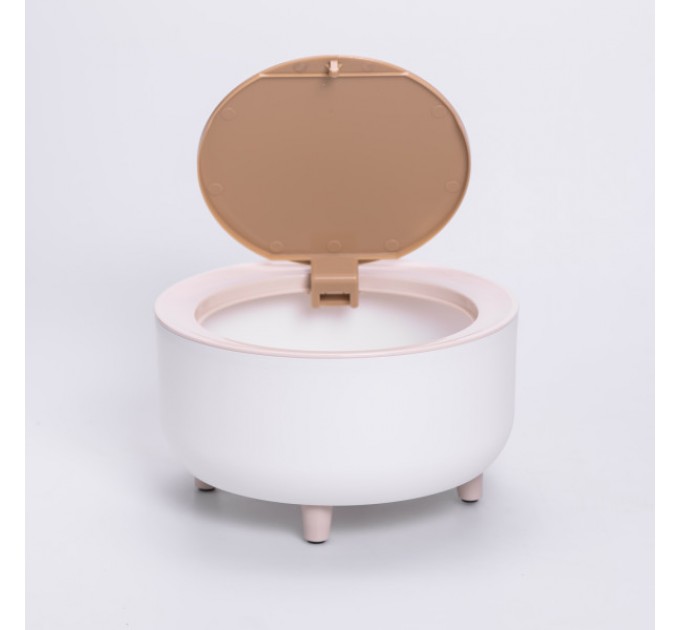 Корзина для мусора настольная с клик-крышкой 2 л