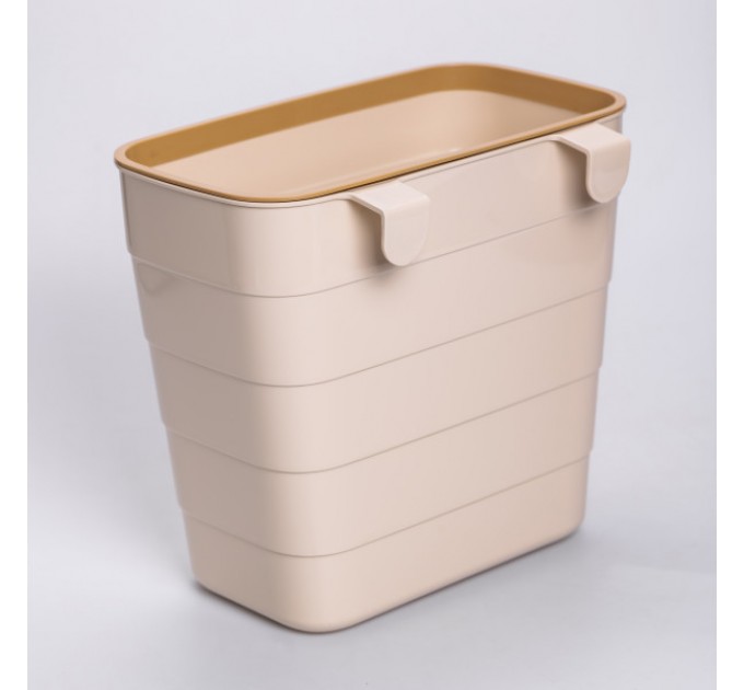 Кошик для сміття підвісний 6 л, бежевий
