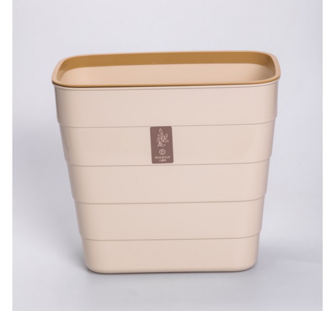 Кошик для сміття підвісний 6 л, бежевий Кошик для сміття підвісний 6 л, бежевий
