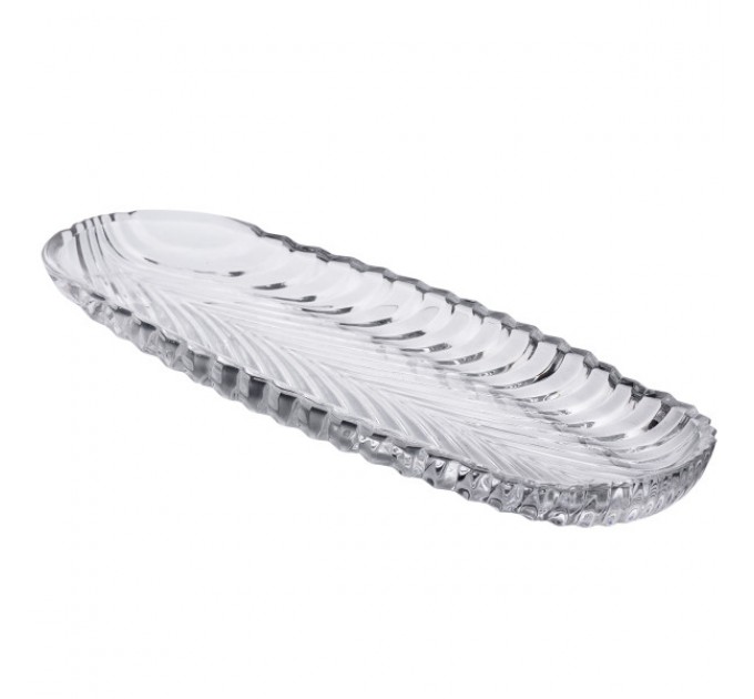 Блюдо для рыбы Lirmartur из толстого стекла 39*13,5*2,5 см