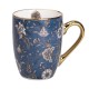 Чашка керамічна у вінтажному стилі 400 мл, синій