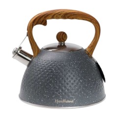 Чайник із свистком Haus Roland із нержавіючої сталі, сірий