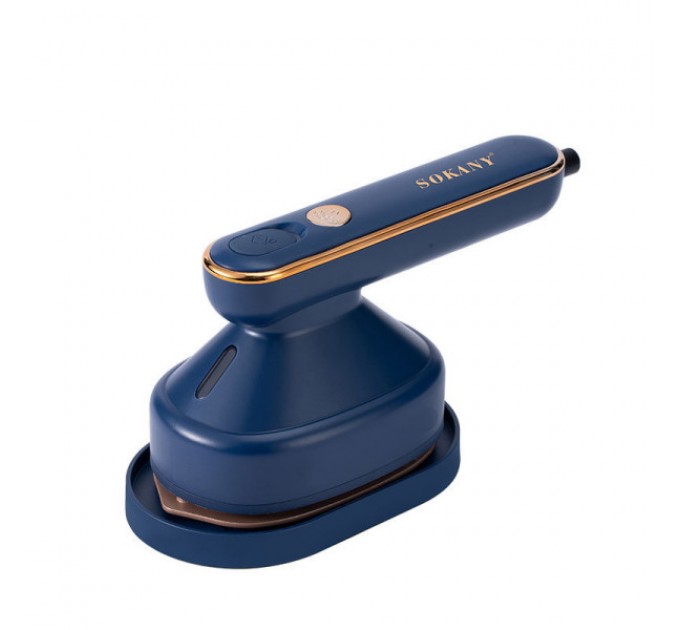 Дорожный утюг Sokany SK-3071 для сухой и влажной утюжки, синий