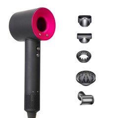 Фен-стайлер для волосся 5 в 1 Magic Hair Supersonic Premium 5 насадок, фуксія Фен-стайлер для волосся 5 в 1 Magic Hair Supersonic Premium 5 насадок, фуксія