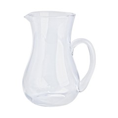 Глечик Cali з товстого скла фігурний 1.2 л, прозорий