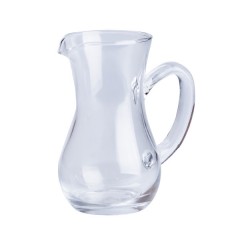 Глек із товстого скла фігурний 300 мл, прозорий