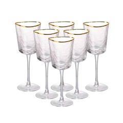 Набір келихів для вина Triangle 6 штук по 350 мл, прозорий