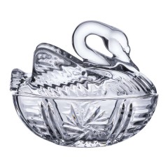 Цукорниця скляна фігурна 14*9*11 см