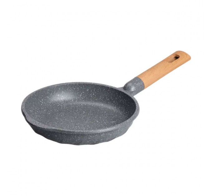 Сковорода алюминиевая MGC с мраморным антипригарным покрытием 22 см серый Сковорода алюминиевая MGC с мраморным антипригарным покрытием 22 см серый