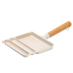 Сковорода для сніданку з антипригарним покриттям 21*18,5*2 см, бежевий Сковорода для сніданку з антипригарним покриттям 21*18,5*2 см, бежевий