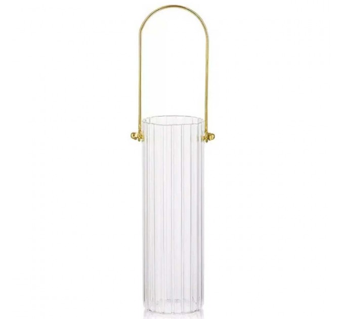 Ваза для квітів Clear скляна 29.5 см, прозорий