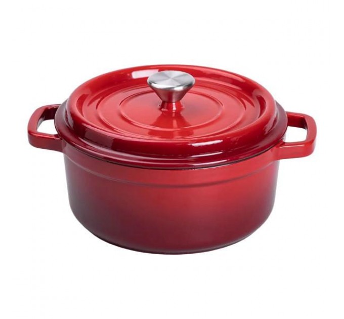 Кокотница чугунная с эмалированным покрытием 3 л. Кокотница чугунная с эмалированным покрытием 3 л.