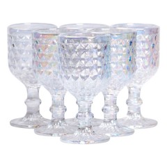 Набір чарок на ніжці 6 штук по 50 мл під кришталь, rainbow