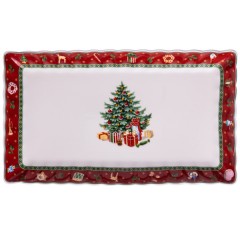 Блюдо сервірувальне Christmas порцелянове 30,5*17,5*2,5 см