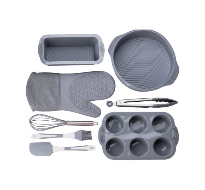 Набір для випічки 8 предметів силіконові форми та аксесуари