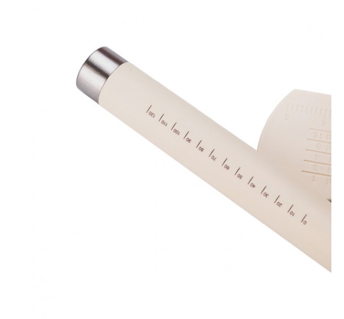 Набір кондитера 3 в 1 килимок силіконовий/шпатель/качалка для тіста, бежевий