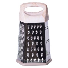 Терка шестиугольная с пластиковой ручкой 14*12*24 см