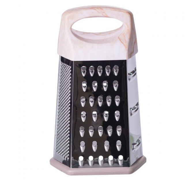 Терка шестиугольная с пластиковой ручкой 14*12*24 см