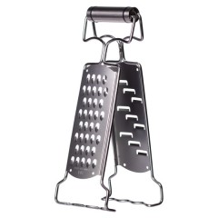 Тертка-затискач двостороння з нержавіючої сталі 9*4*24 см Тертка-затискач двостороння з нержавіючої сталі 9*4*24 см