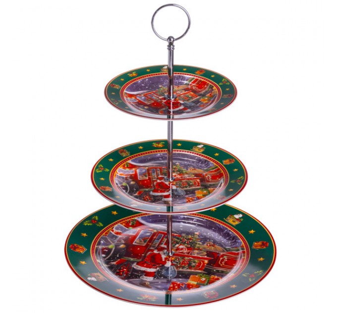 Етажерка для фруктів та десертів Santa порцелянова 34 см