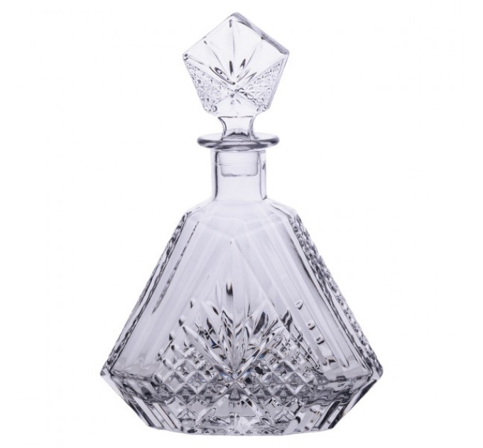 Декантер для віскі Rich 1 л із кришталевого скла, прозорий
