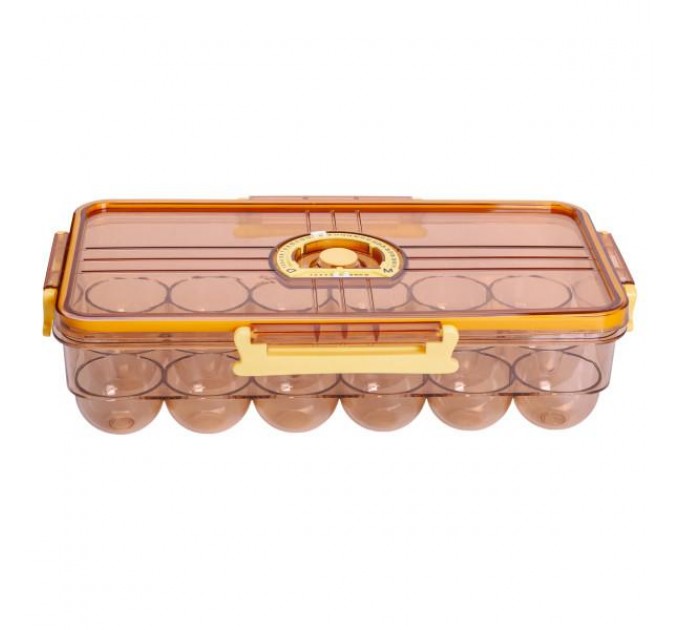 Контейнер-лоток для зберігання яєць 32.5*18*8 см, коричневий