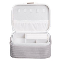 Скринька-органайзер для прикрас 15,5х11,5х8,5 см, сірий