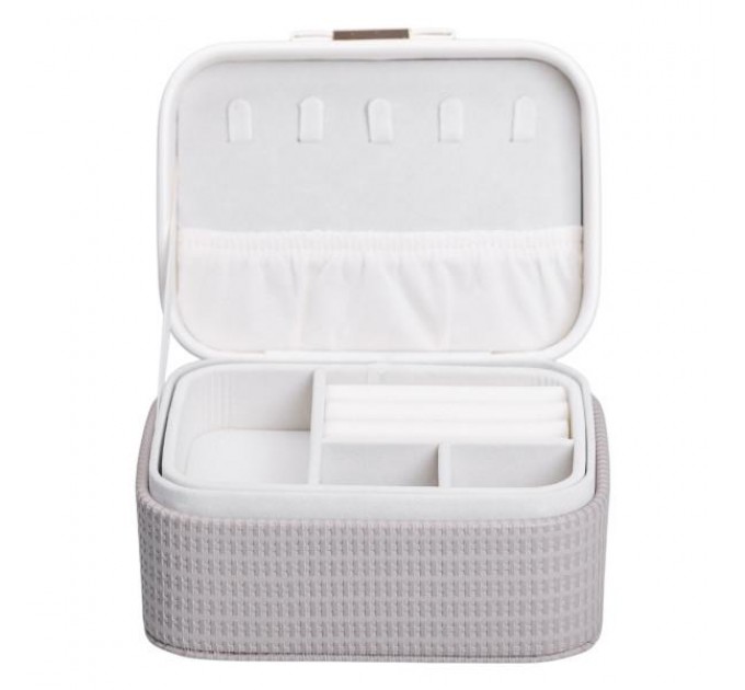 Ящик-органайзер для украшений 15,5х11,5х8,5 см, серый