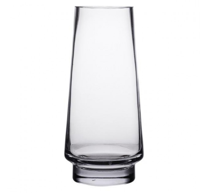 Ваза для квітів Bohemia скляна 30 см, прозорий