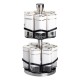 Набір ємностей для спецій на поворотній підставці 12 шт по 120 мл, білий