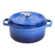 Кокотница чугунная с эмалированным покрытием 3 л, синий