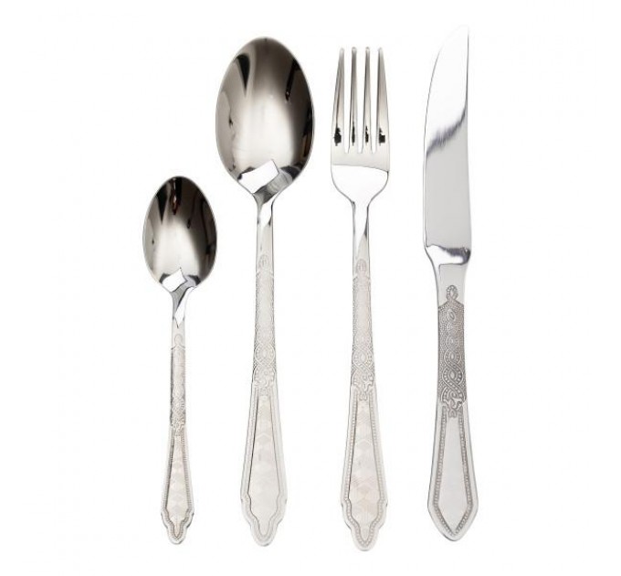 Набор столовых приборов на 6 персон с восточным орнаментом.