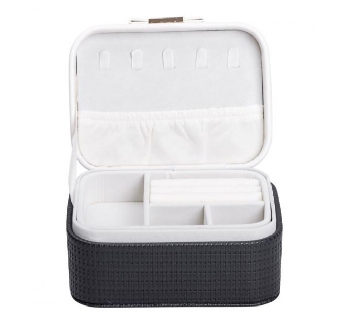 Скринька-органайзер для прикрас 15,5х11,5х8,5 см, чорний