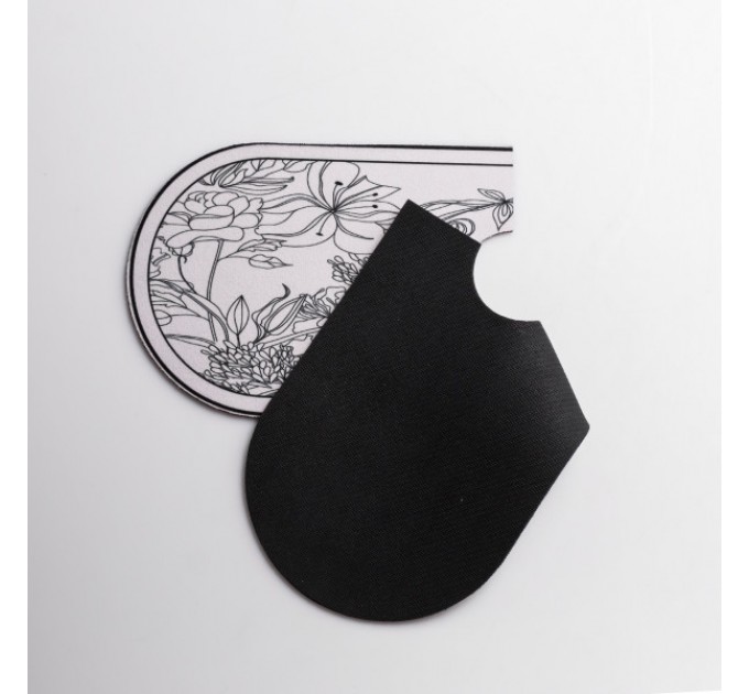 Коврик под смеситель Flower влагопоглощающий 37,5*13 см, белый