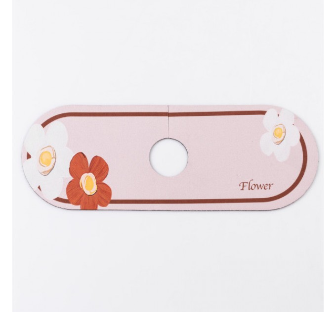 Килимок під змішувач Flower вологовбираючий 37,5*13 см, бежевий Килимок під змішувач Flower вологовбираючий 37,5*13 см, бежевий