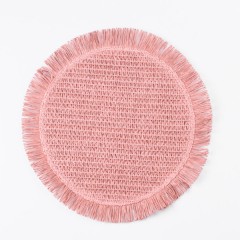 Килимок для сервірування столу Fringe 38 см, запорошена троянда