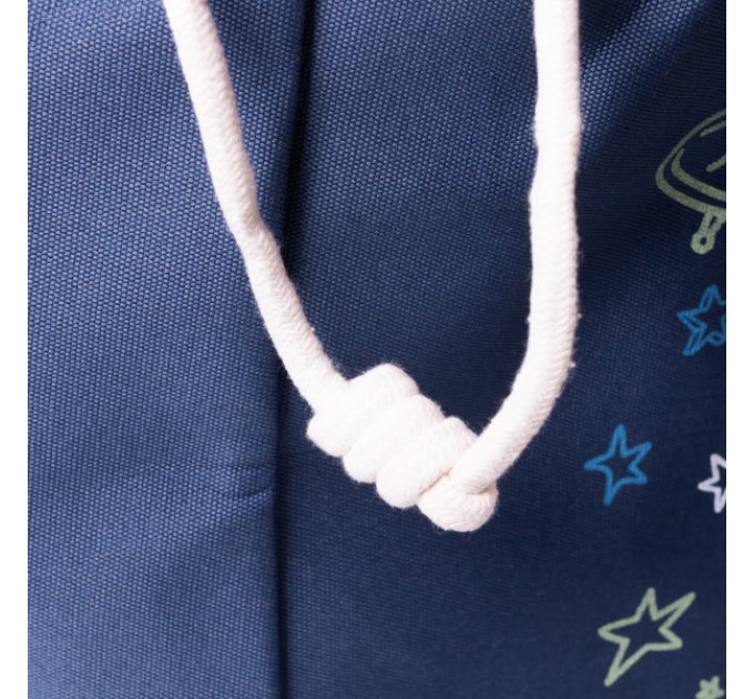 Кошик для дитячих іграшок текстильний 47 см, синій