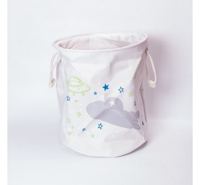 Кошик для дитячих іграшок текстильний 47 см, бежевий