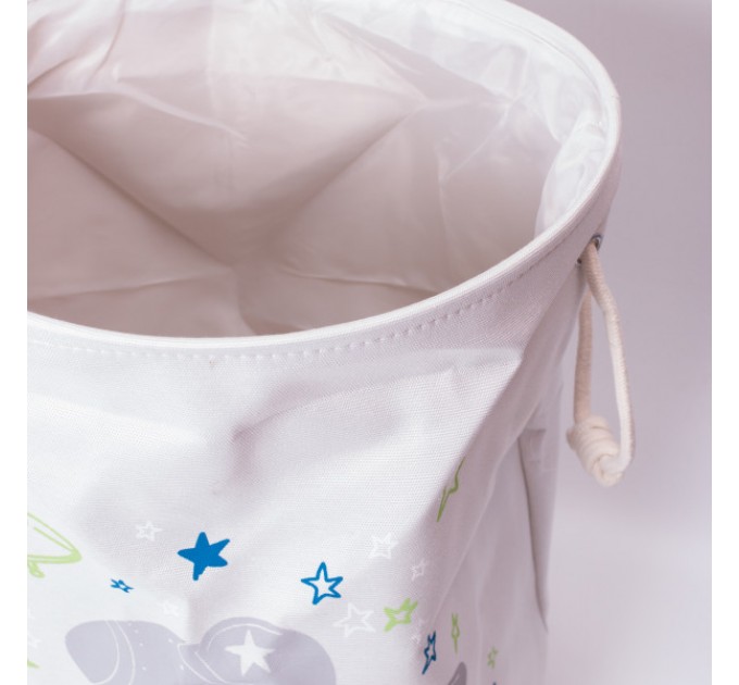 Кошик для дитячих іграшок текстильний 47 см, бежевий