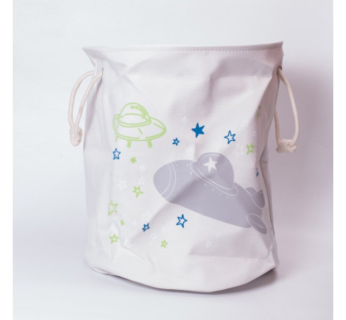 Кошик для дитячих іграшок текстильний 47 см, бежевий