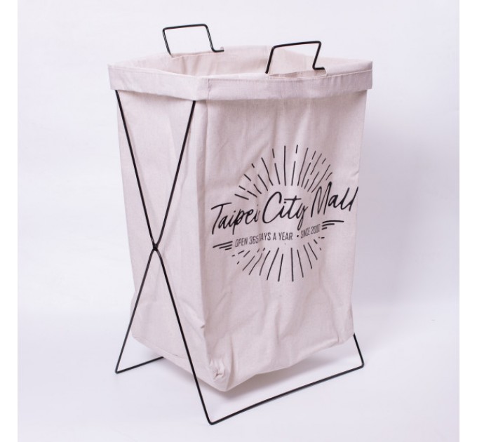 Кошик для білизни 36*28*58 см з металевим каркасом