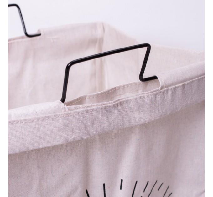 Кошик для білизни 36*28*58 см з металевим каркасом