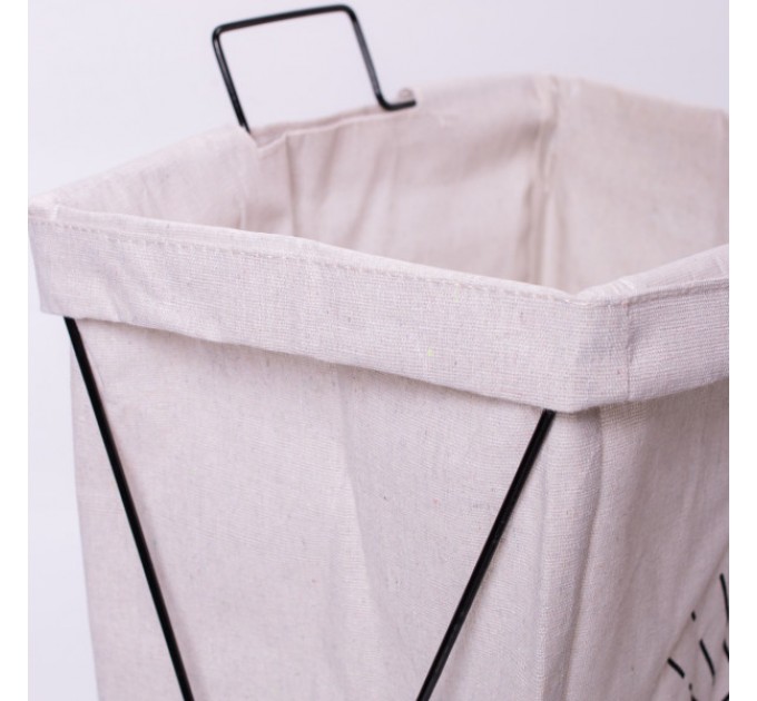 Кошик для білизни 36*28*58 см з металевим каркасом