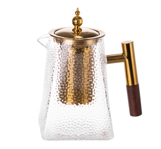 Заварочный чайник из боросиликатного стекла 1 л.