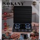 Настольная газовая плита SOKANY SK-6004 четырехконфорочная для баллонного газа